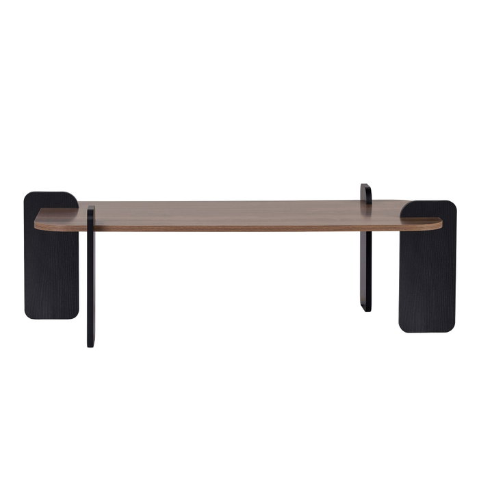 Nordure Mesa de Centro Venezia Walnut y Wood Black